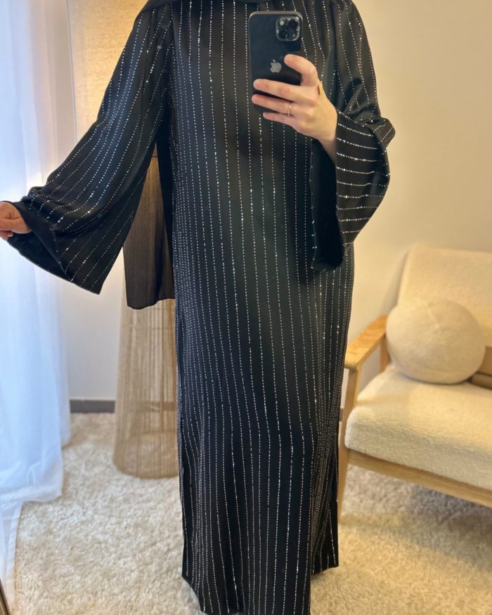 Abaya à strass VICTORIA | + 3 couleurs