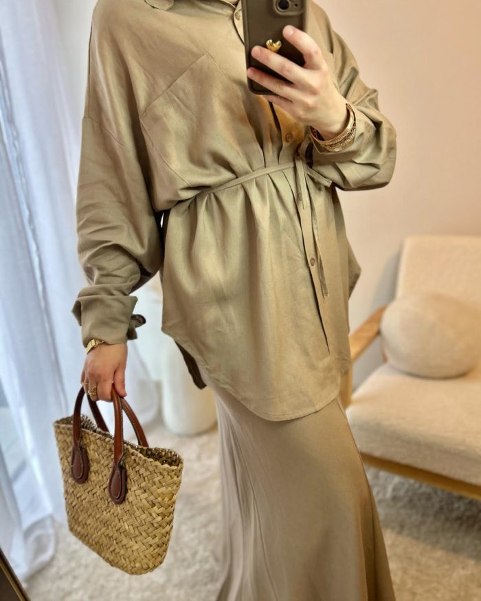 Ensemble jupe en Lin MAYSARA | + 3 couleurs