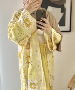 Gilet en crochet jaune | IZAMAL