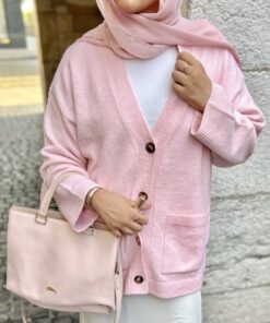 Cardigan - Gilet Tricot Claudia | Rose