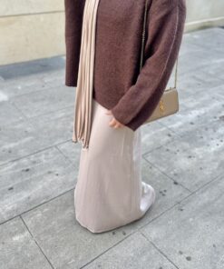 Jupe Céleste | Gris taupe