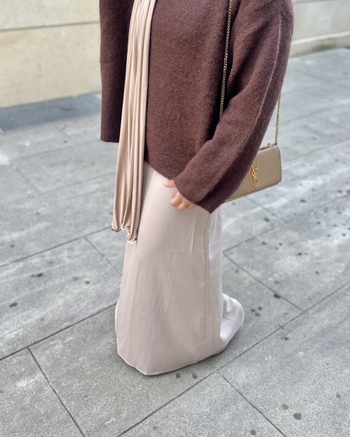 Jupe Céleste | Gris taupe