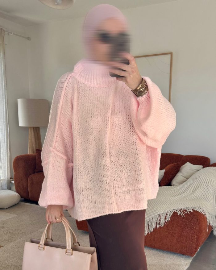 Pull oversize Rose | Kelly
