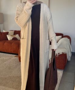 Gilet maxi long Maple | Beige