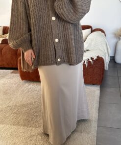 Jupe Céleste | Gris taupe
