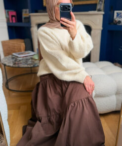 Jupe Popeline Maeva | Chocolat