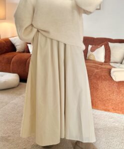 Jupe popeline Alia | Beige