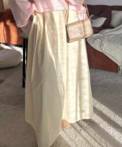 Jupe popeline Alia | Beige