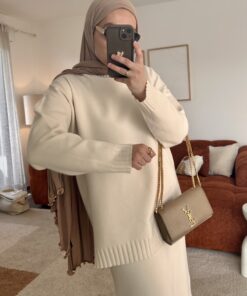 Ensemble jupe MARINA | Blanc cassé