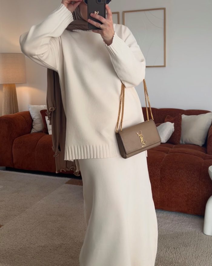 Ensemble jupe MARINA | Blanc cassé