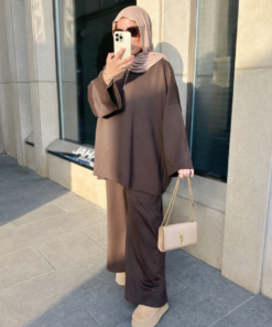 Ensemble pantalon Sportwear | Marron