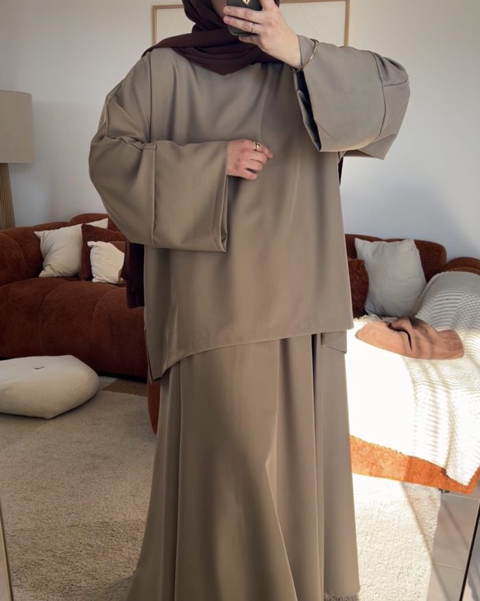 Ensemble jupe Zineb | Taupe