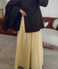 Jupe popeline Alia | Jaune