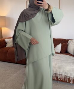 Ensemble jupe Zineb | Vert d'eau