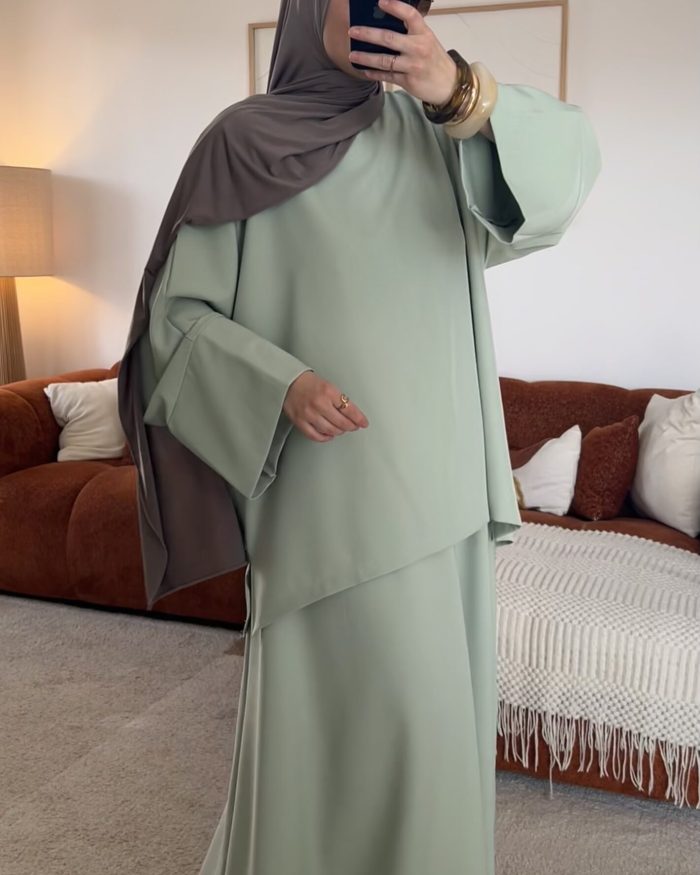 Ensemble jupe Zineb | Vert d'eau