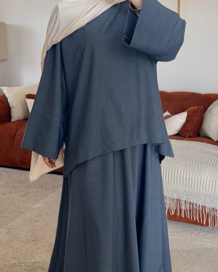 Ensemble jupe Zineb | Bleu jean