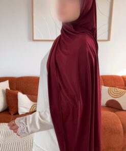 Hijab jersey liquide | Bordeaux