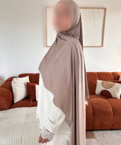Hijab jersey liquide | Taupe clair