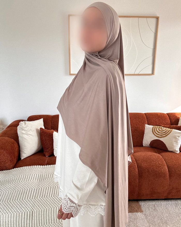 Hijab jersey liquide | Taupe clair