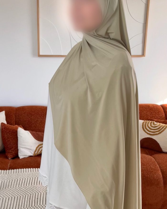 Hijab jersey liquide | Vert d'eau