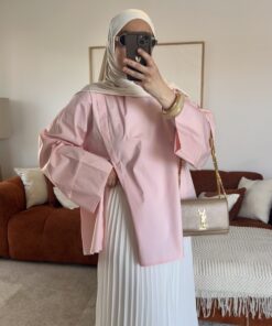 Chemise structurée Sia coton | Rose