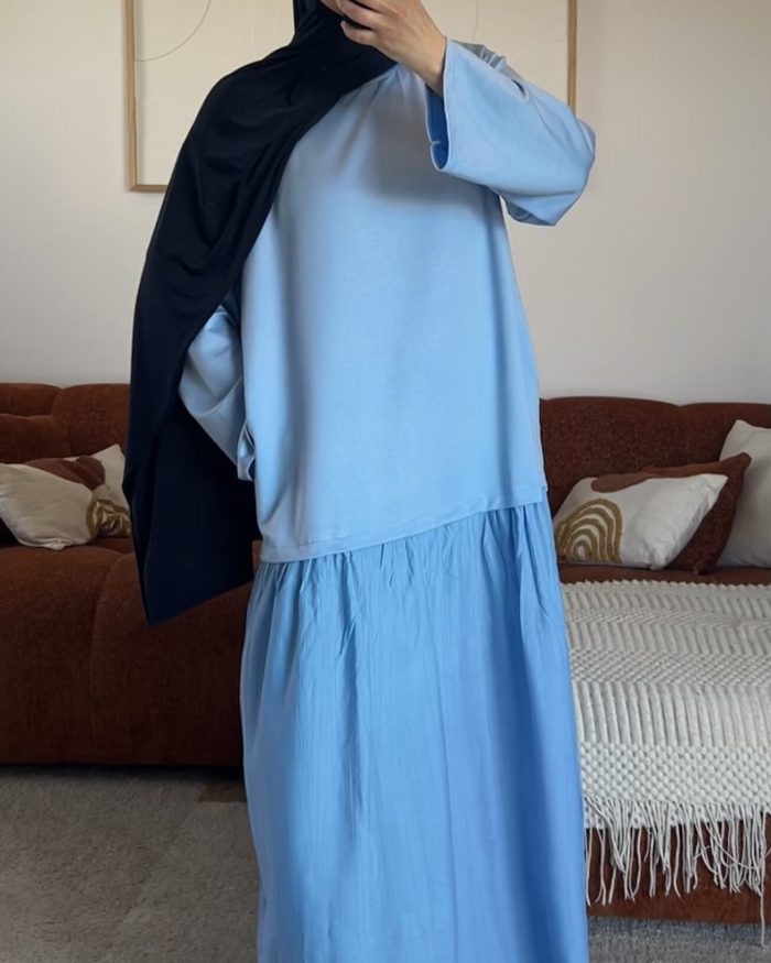 Robe T-shirt | Bleue