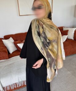 Hijab imprimé | Nuances de jaune