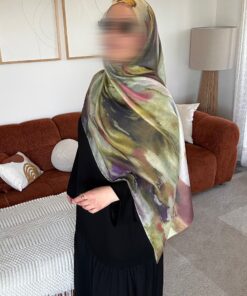 Hijab imprimé | Nuances de vert