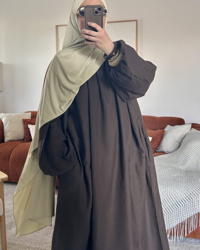 Robe estivale coton | Marron