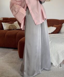 Pantalon évasé | Taupe, gris