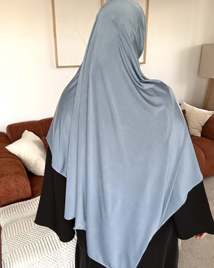 Hijab jersey liquide | Bleu