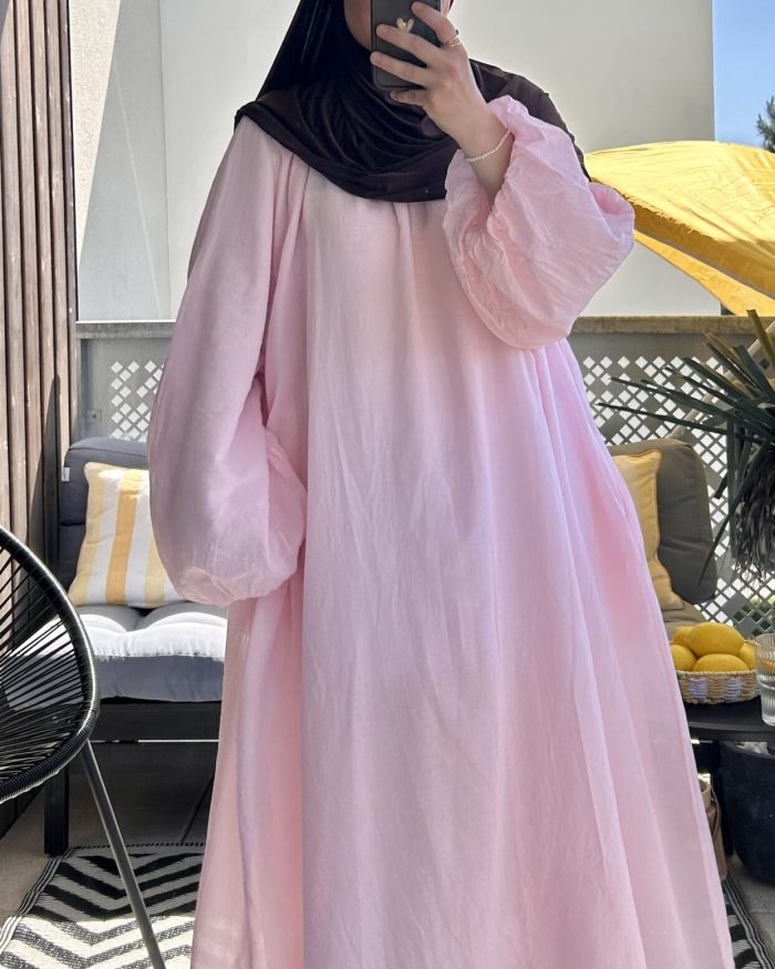 Robe estivale coton | Rose bébé