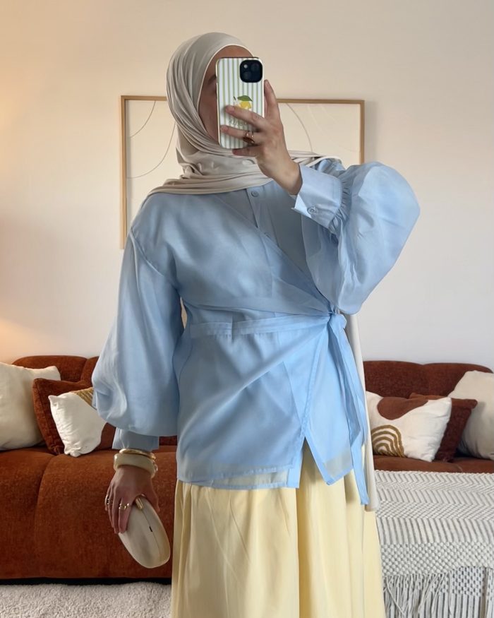 Chemise Héléna | Bleue