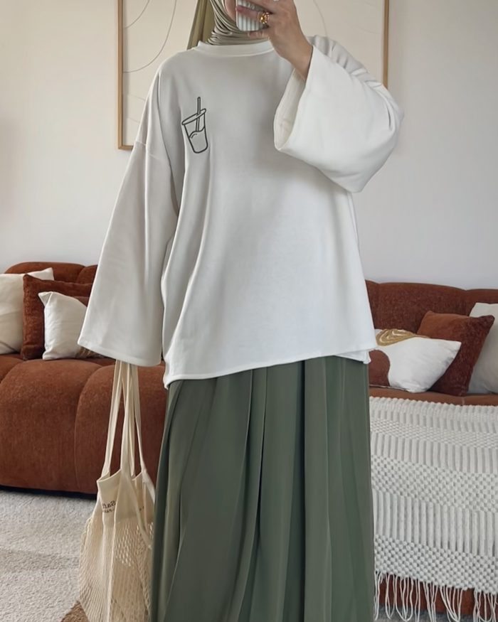 T-shirt Matcha | Blanc – Image 3