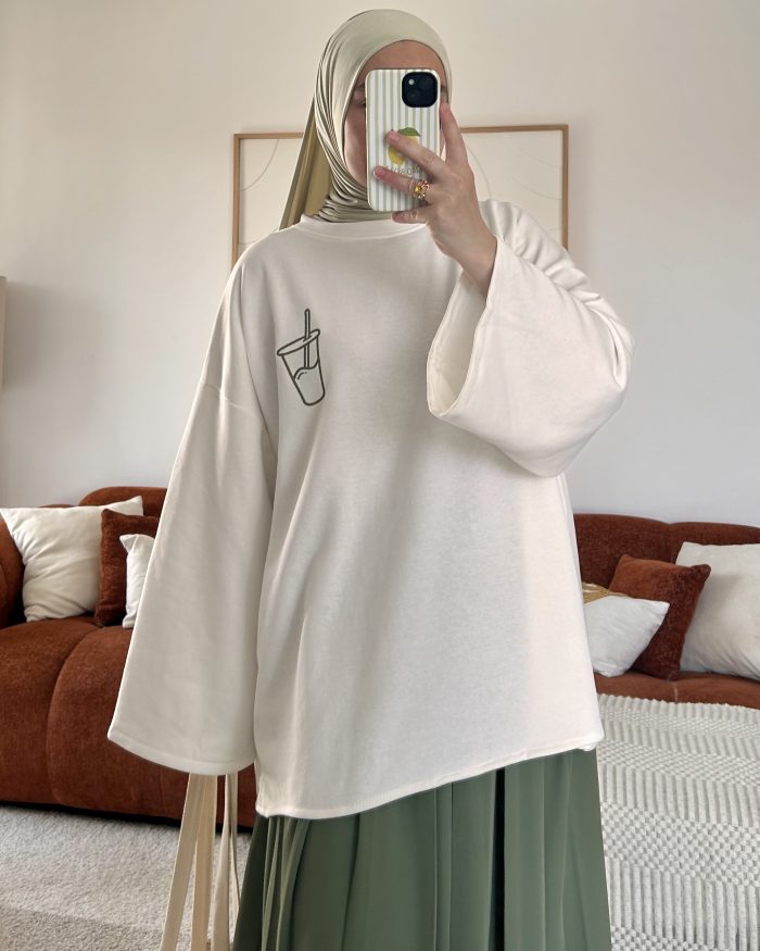 T-shirt Matcha | Blanc