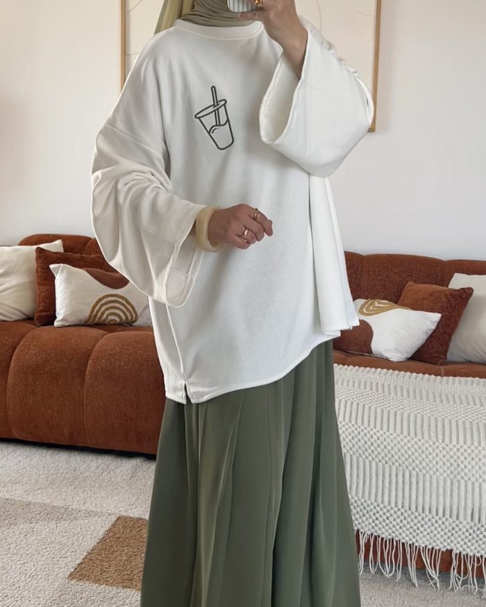 T-shirt Matcha | Blanc – Image 4