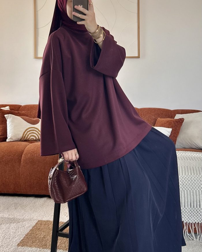 Alternative view of T-shirt uni Modal | Prune