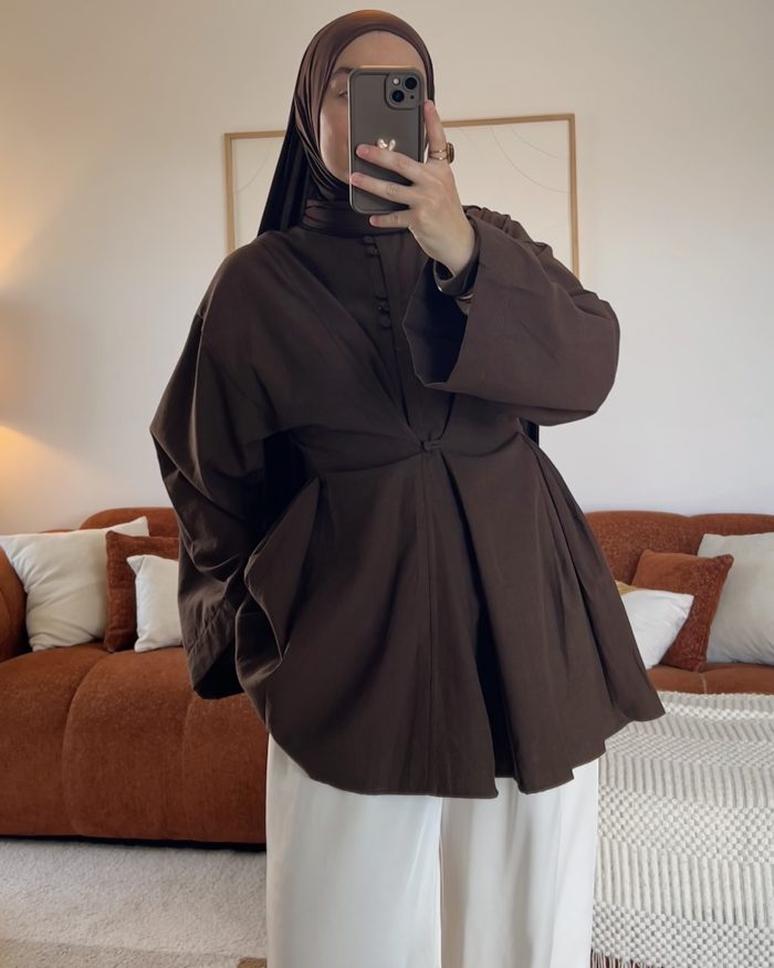 Chemise 3-en-1 | Marron – Image 3
