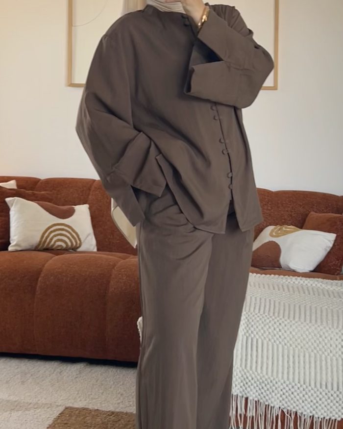 Ensemble pantalon Lowy | Marron – Image 3