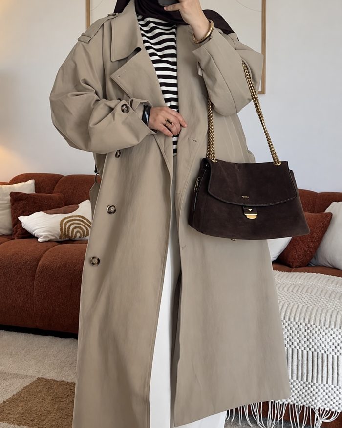 Trench coat classique | Beige – Image 2