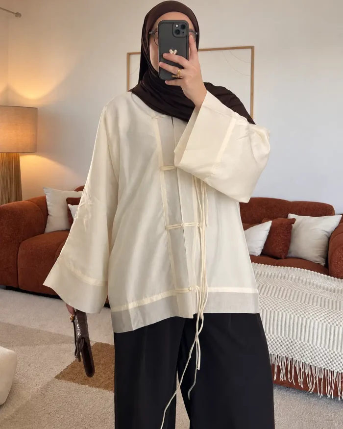 Chemise Alana en Lyocell | Blanc cassé