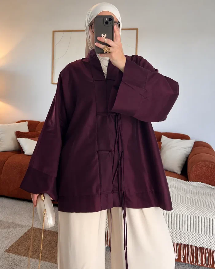 Chemise Alana en Lyocell | Burgundy/violet