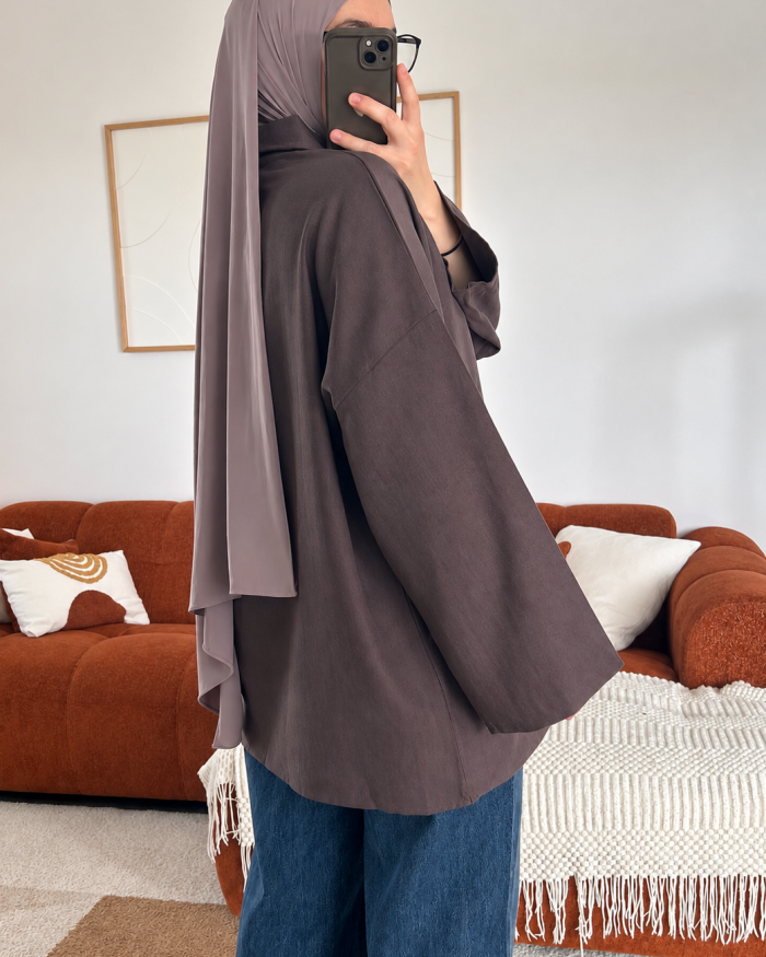 Polo oversize Milan | Prune – Image 4