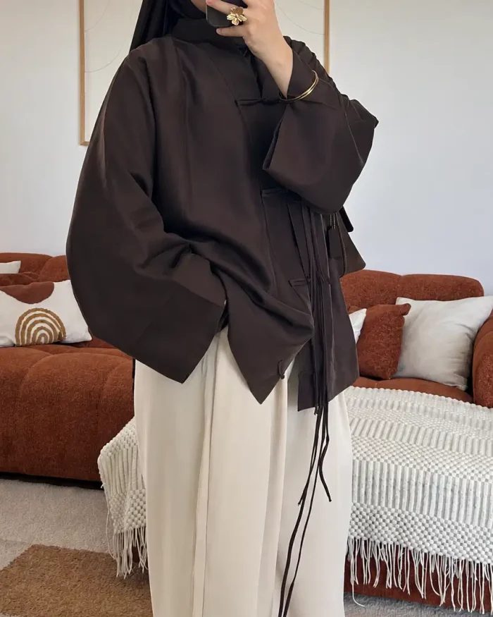 Chemise Alana en Lyocell | Marron – Image 3