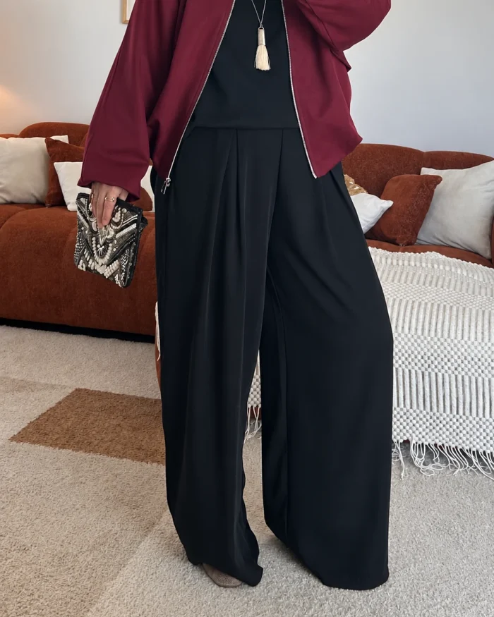 Pantalon chic fluide | Noir