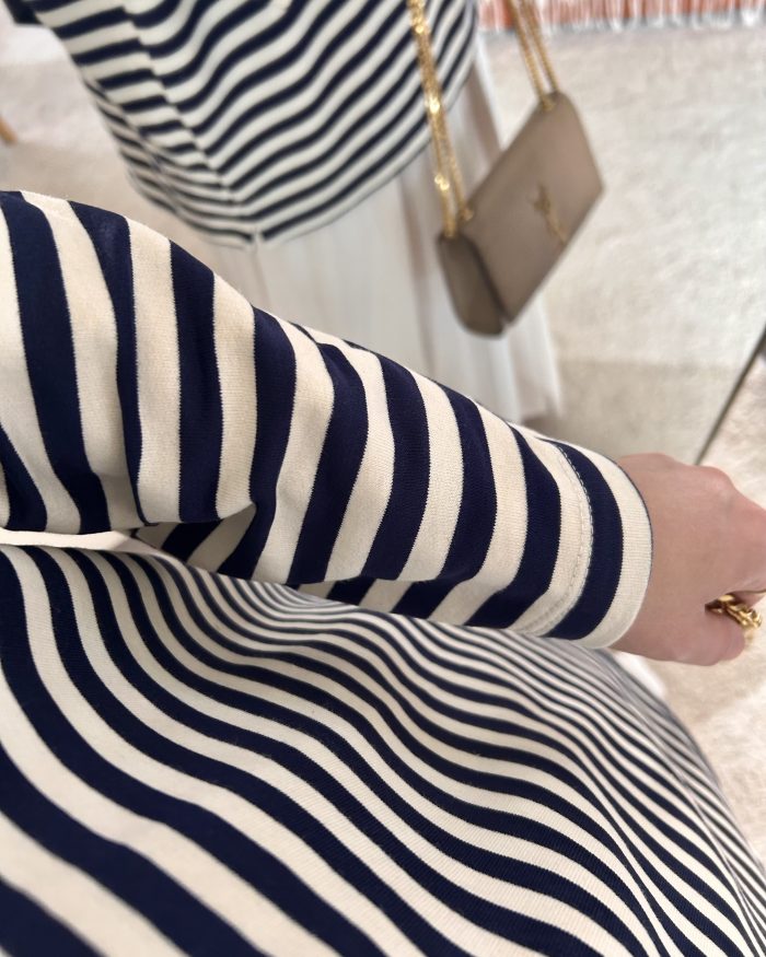 Alternative view of T-shirt marinière | Bleu foncé & beige