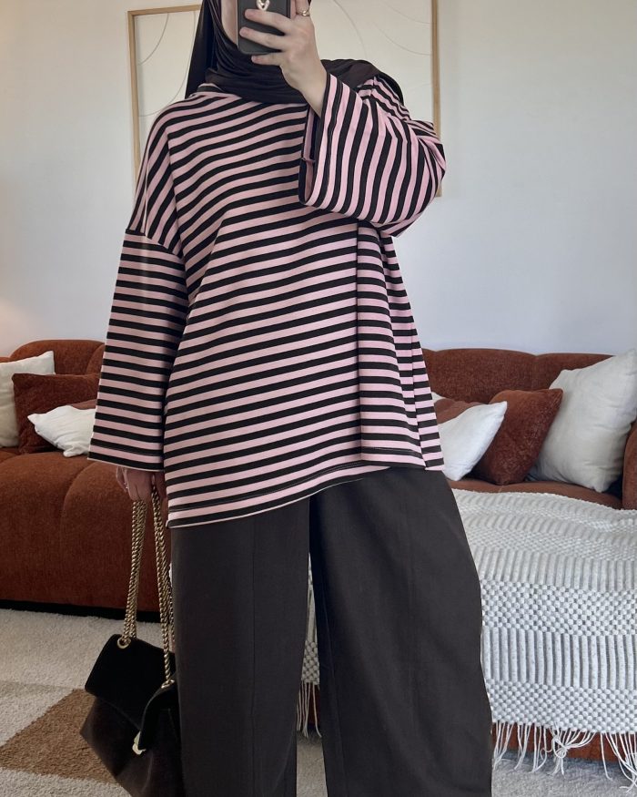 Pantalon barrel | Marron – Image 3