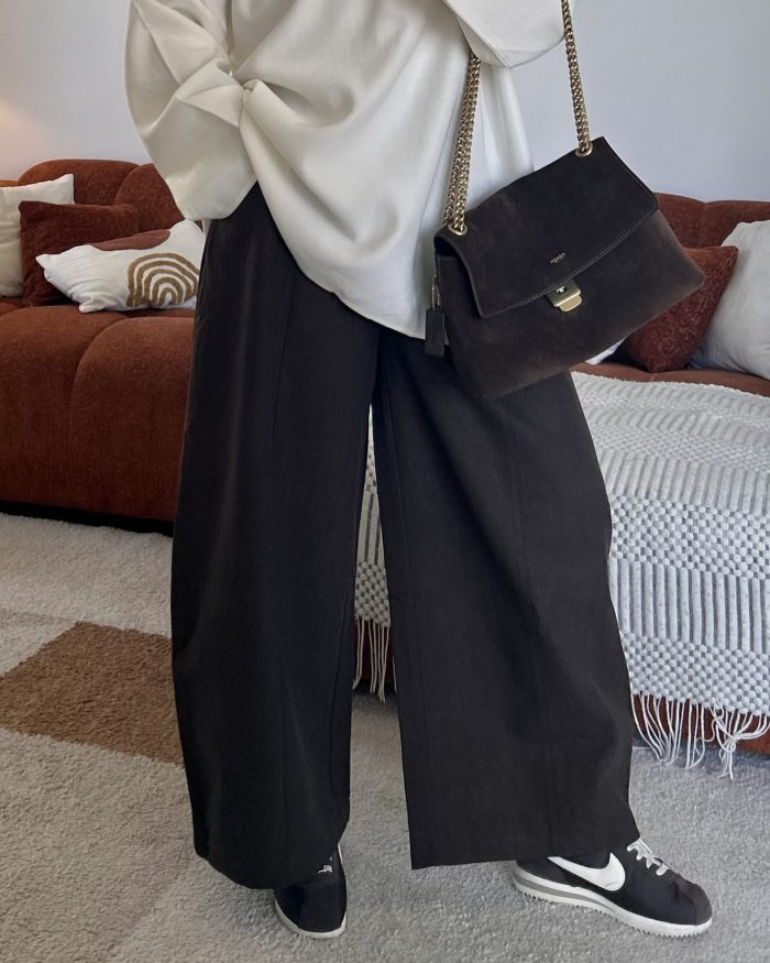 Pantalon barrel | Marron