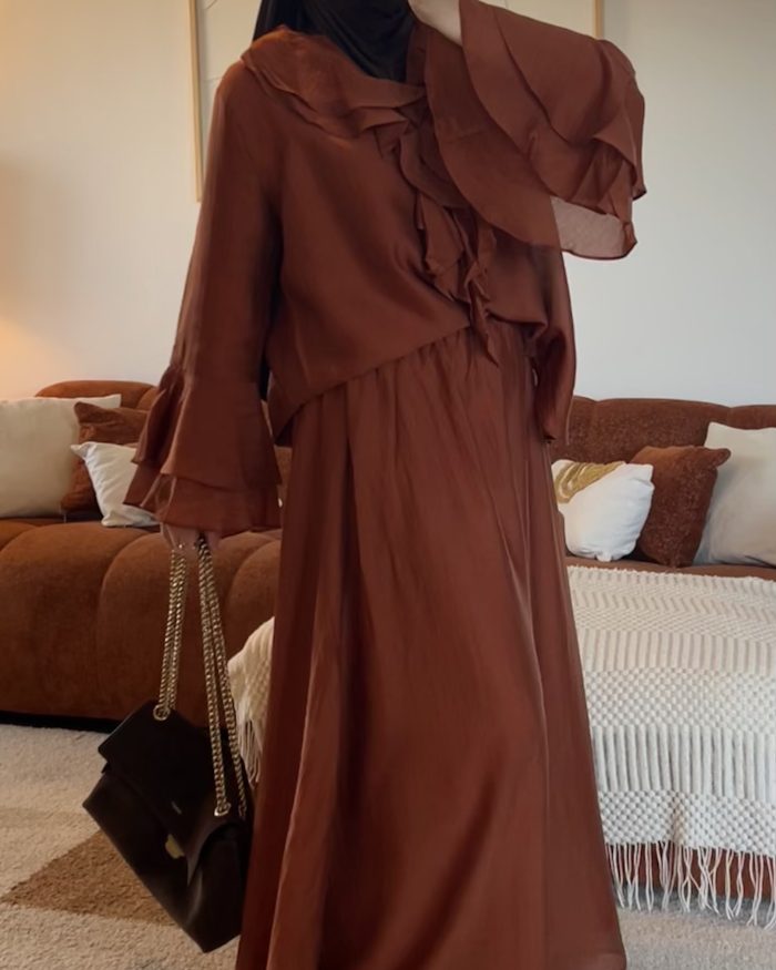 Alternative view of Ensemble Jupe Alya | Rouille
