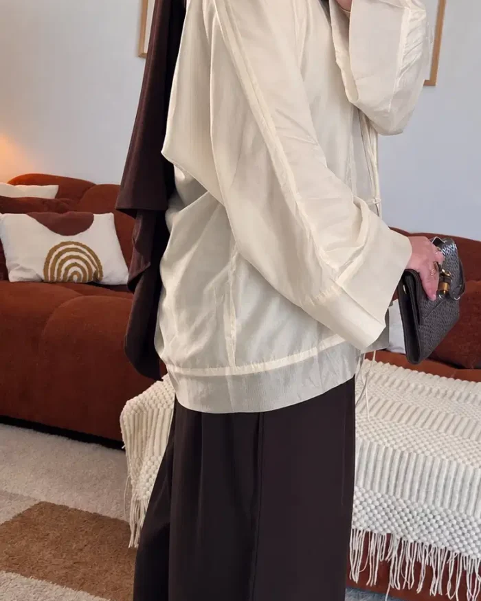Chemise Alana en Lyocell | Blanc cassé – Image 4
